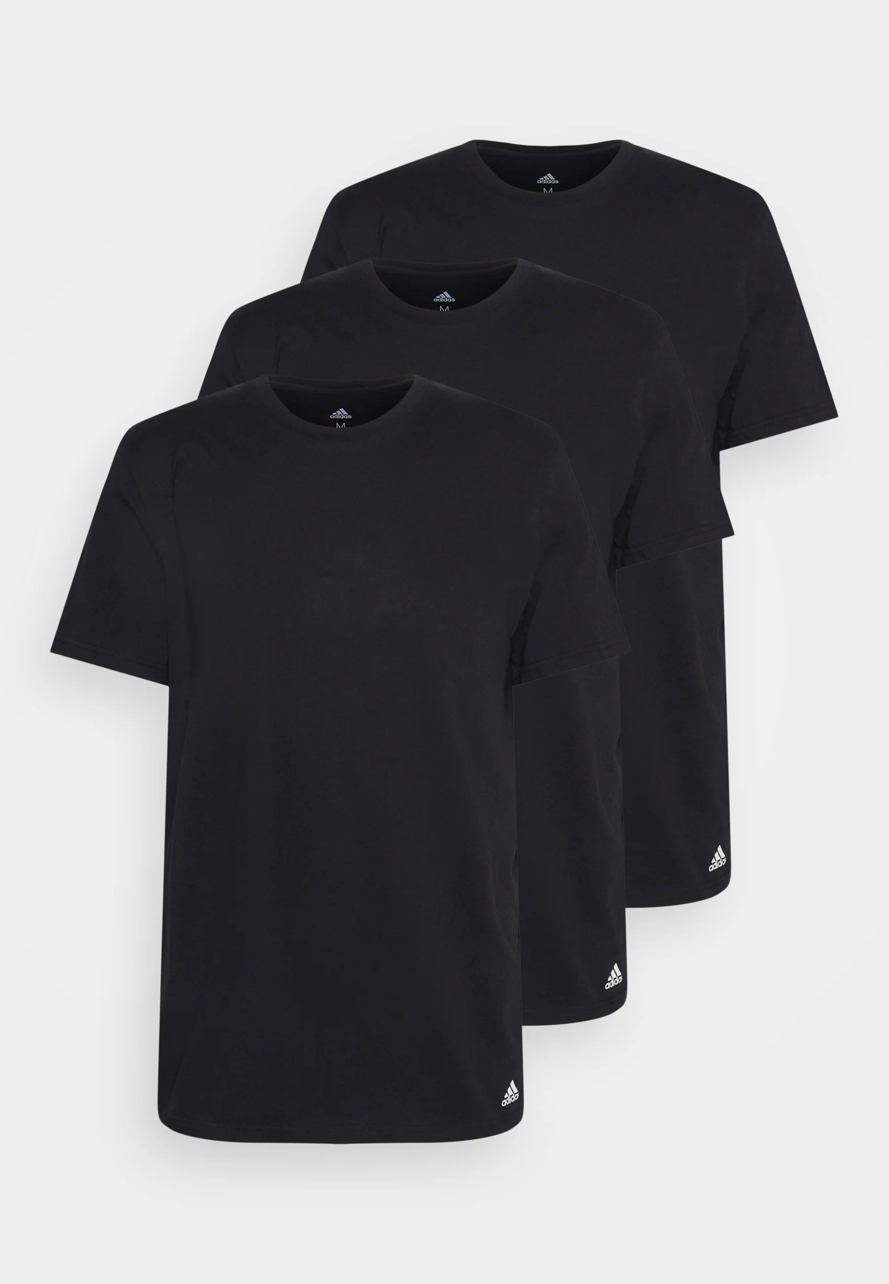Adidas Maglietta intima in Cotone 3 PACK Nero 4A1M04
