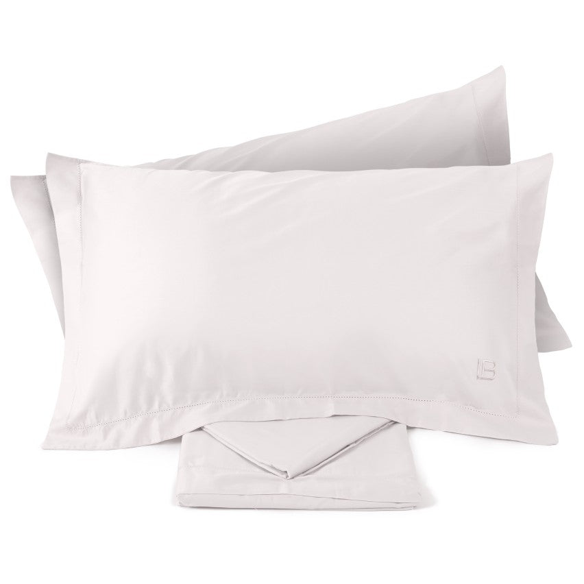 Completo letto Artemisia matrimoniale lenzuola in raso di cotone Laura Biagiotti