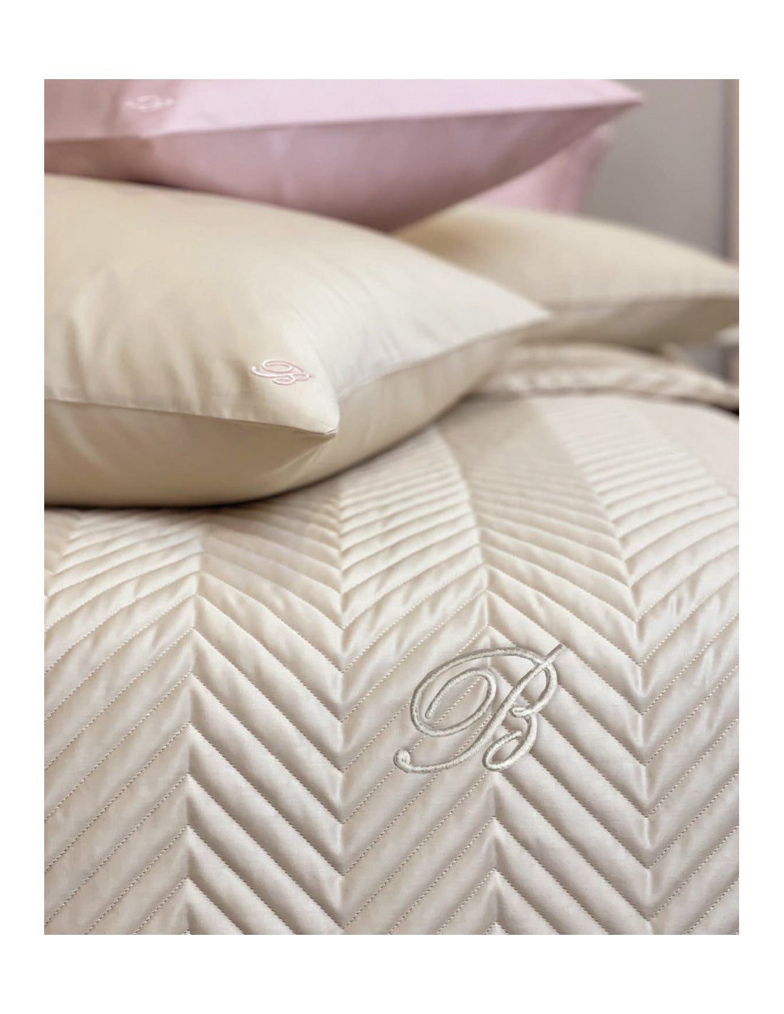 Blumarine Copriletto Stile Blu Cotone Percalle Matrimoniale Smeraldo