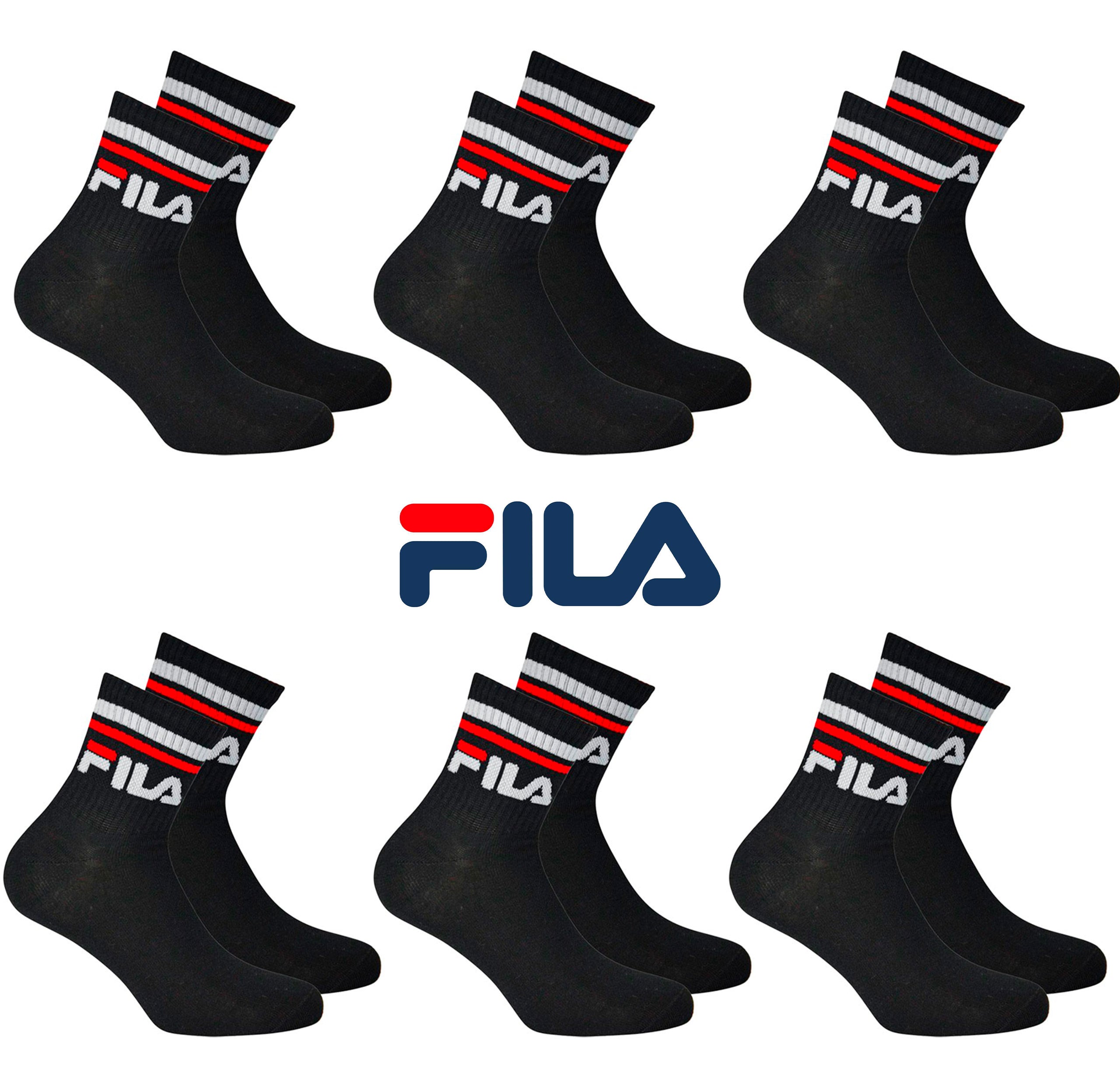 FILA - Calze corte F9398 unisex sportive cotone 3 paia