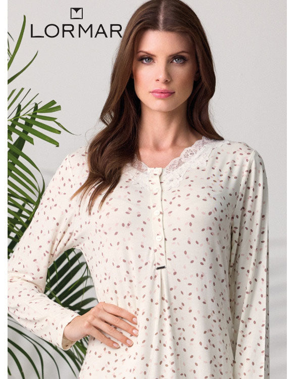 LORMAR Camicia da notte serafino - Serie ENSEMBLE