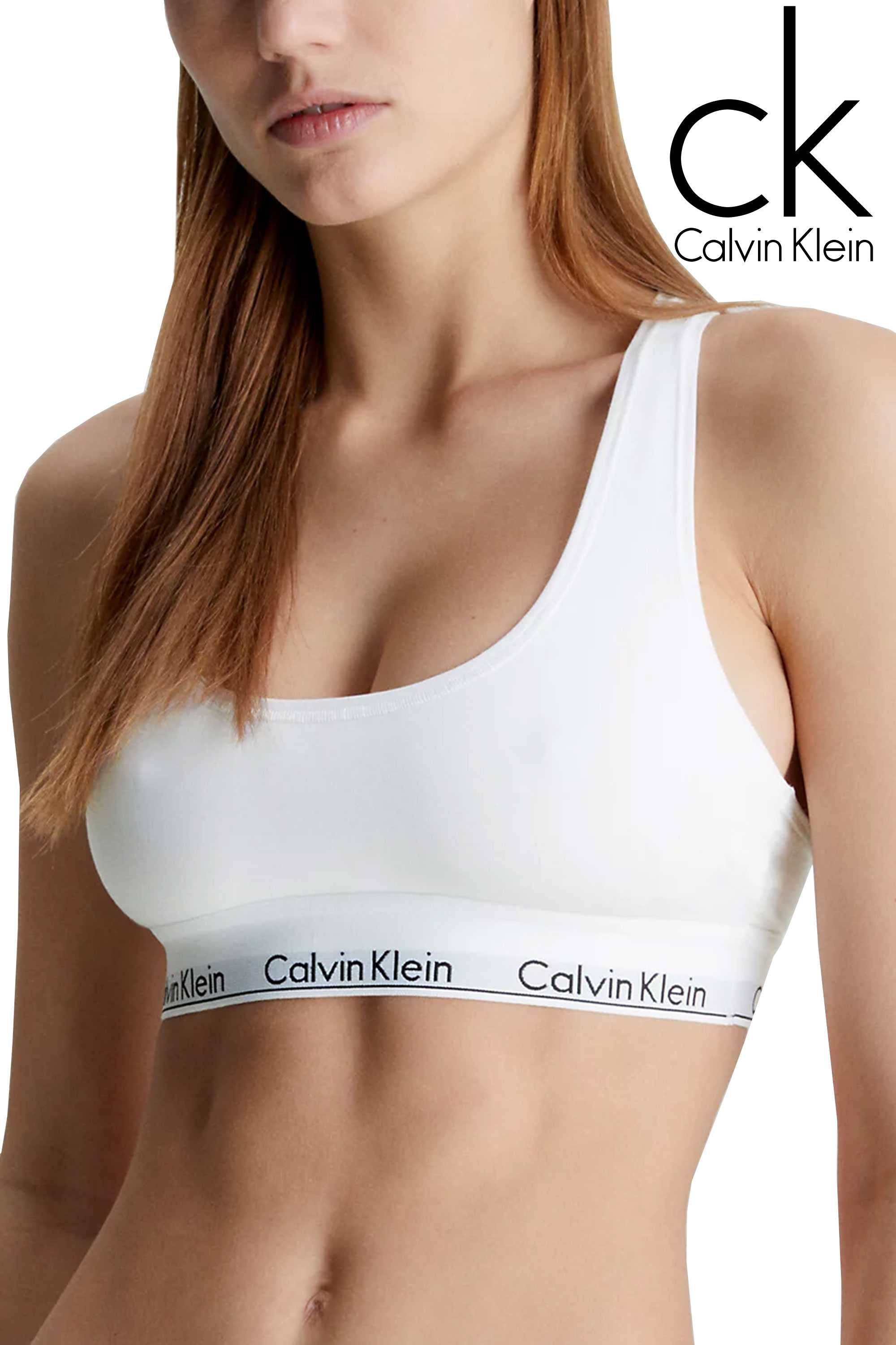 Calvin Klein Bralette SENZA COPPE Bianco 100