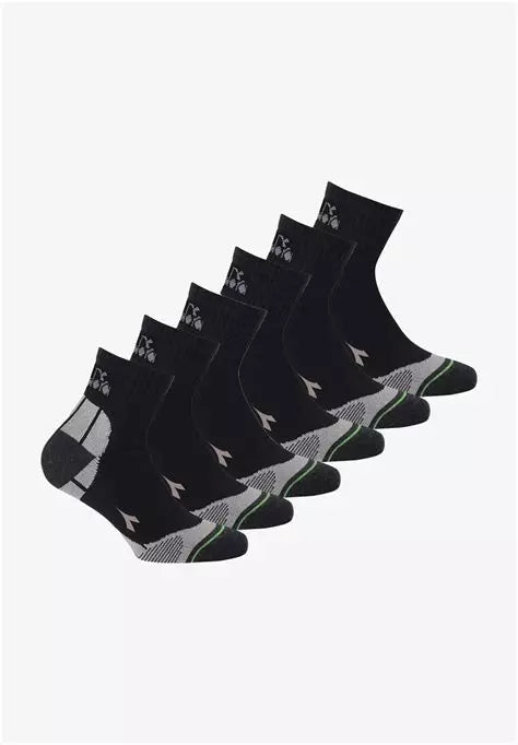 DIADORA D1215 Diadora Calze Running 3 Paia Quarter Multi Nero Unisex