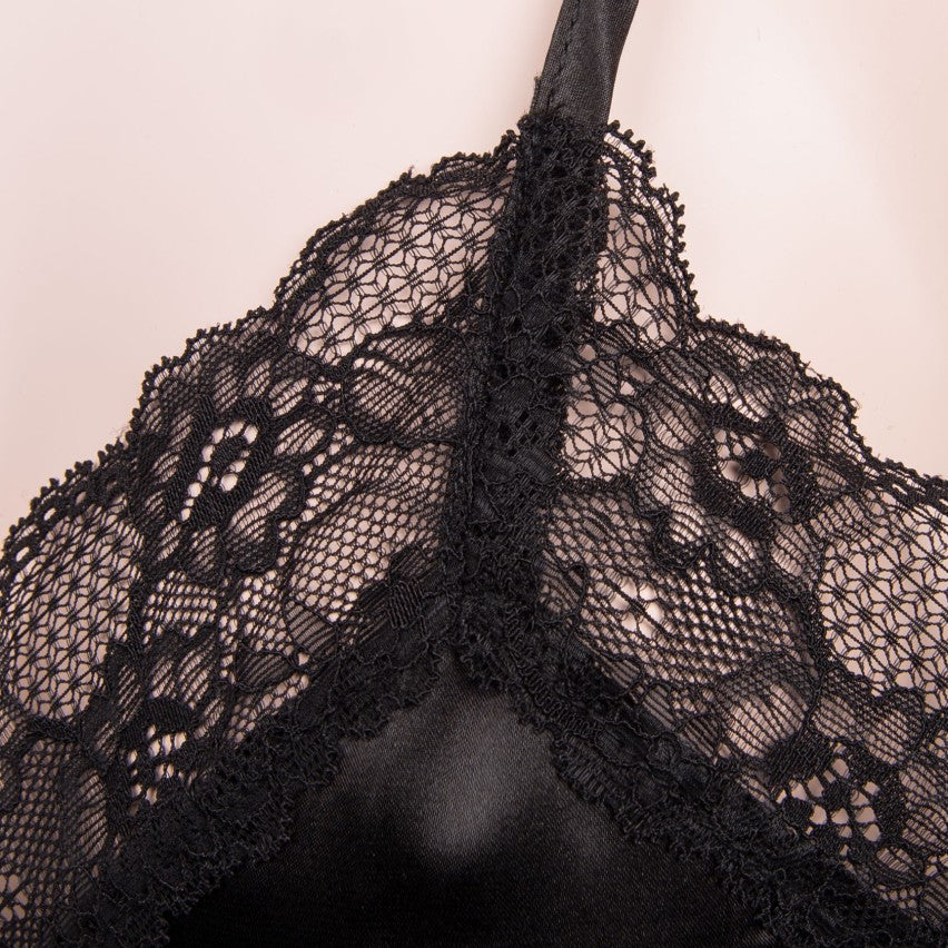 Love and Bra Sottoveste in Satin e Pizzo ELENA