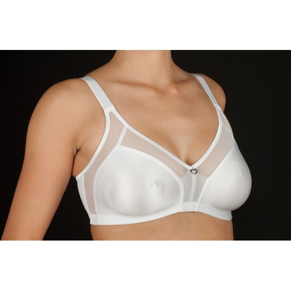 Selene – ESTELA Reggiseno modellante senza ferretto e senza imbottitura con inserti in fresco tulle coppa C
