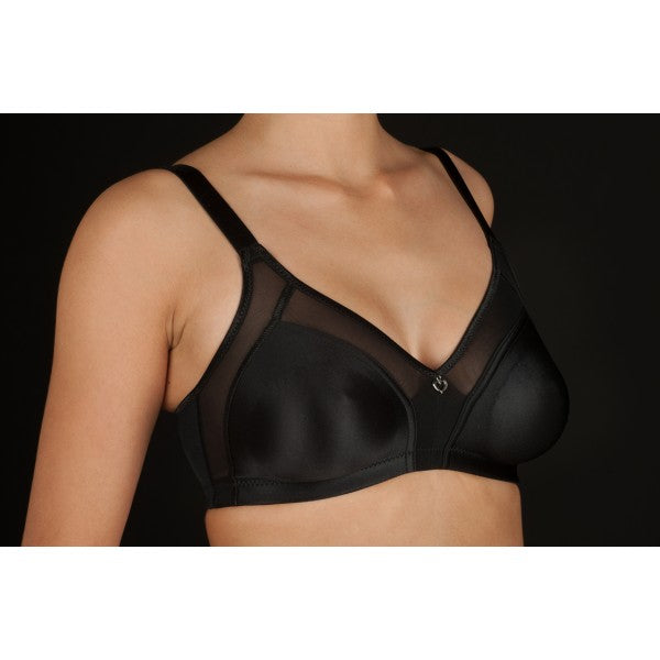 Selene – ESTELA Reggiseno modellante senza ferretto e senza imbottitura con inserti in fresco tulle coppa C
