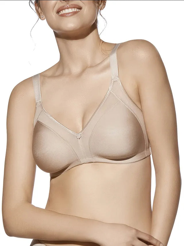 Selene – ESTELA Reggiseno modellante senza ferretto e senza imbottitura con inserti in fresco tulle coppa C