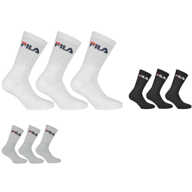 FILA - Calza Tennis F9505 unisex elasticizzate cotone 3 paia