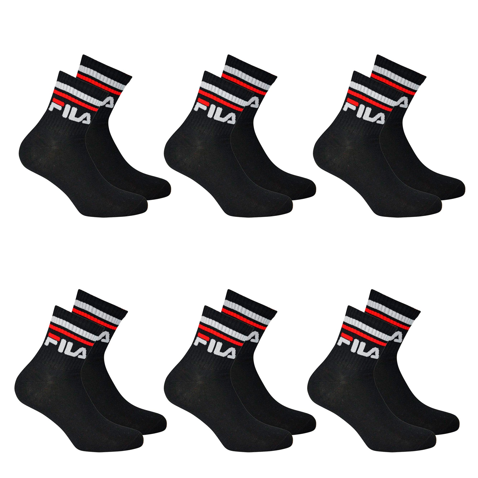 FILA - Calze corte F9398 unisex sportive cotone 3 paia