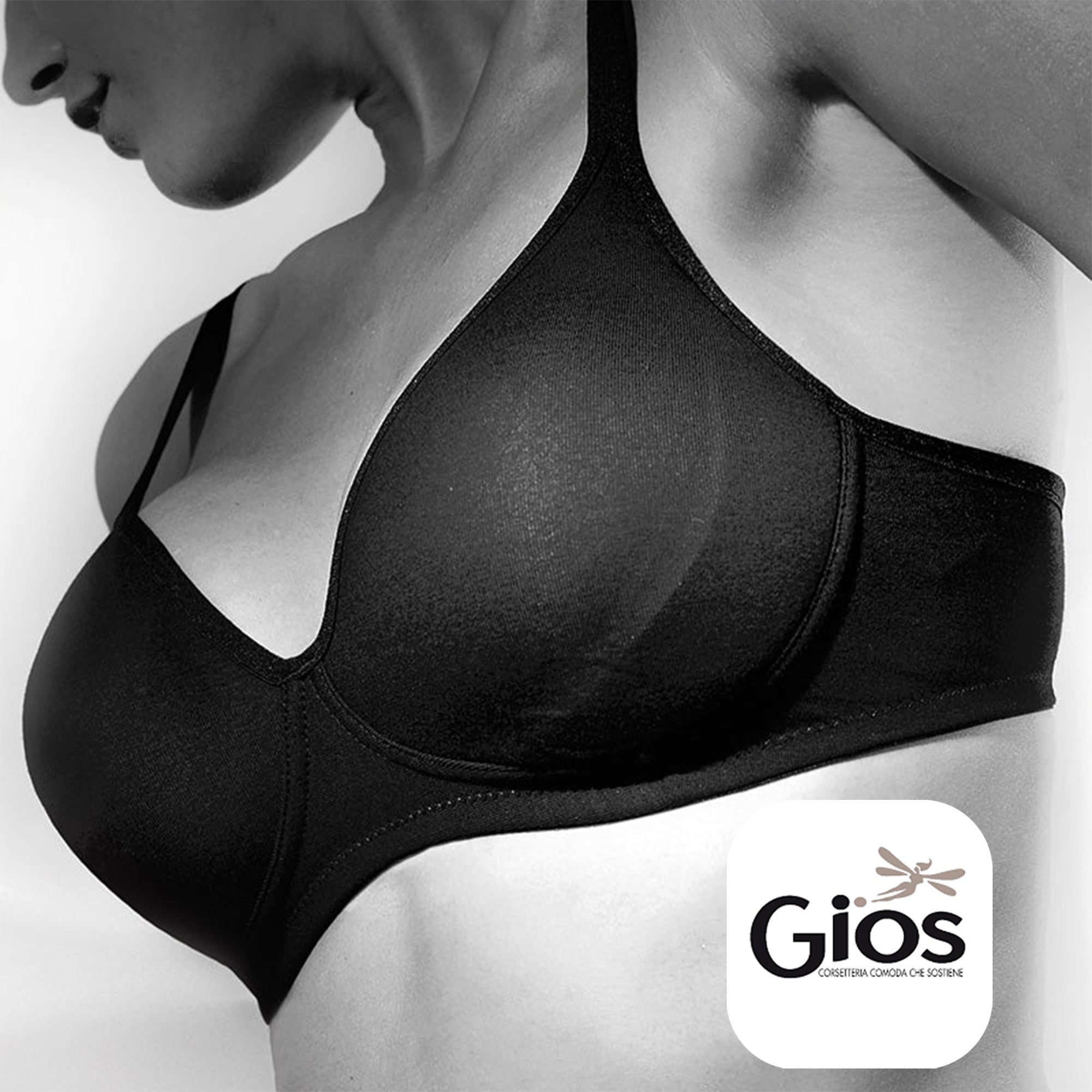 GIOS Reggiseno cotone elasticizzato senza ferretto CANNELLA