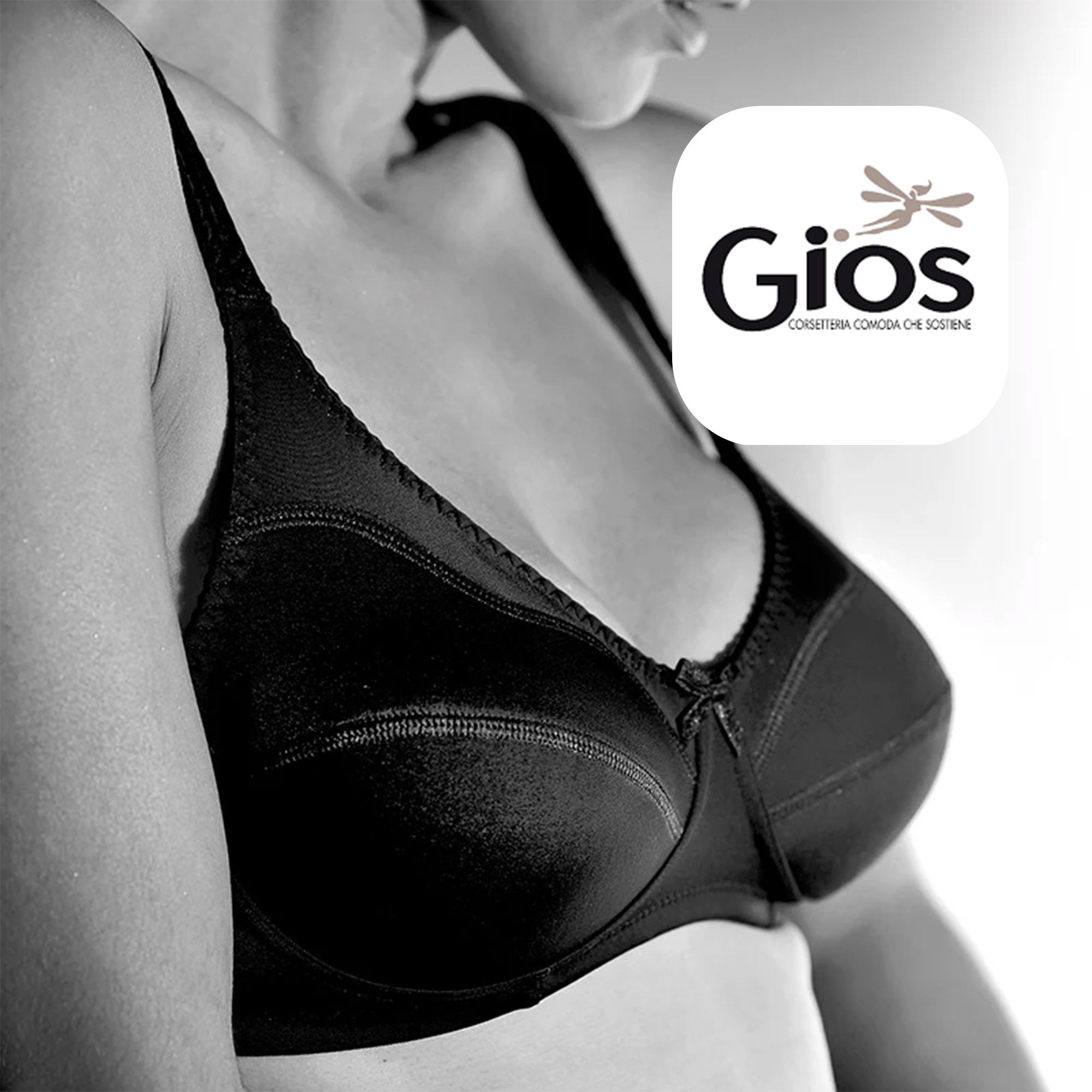Gios 972 Reggiseno con coppe foderate in cotone per un contatto naturale sulla pelle.