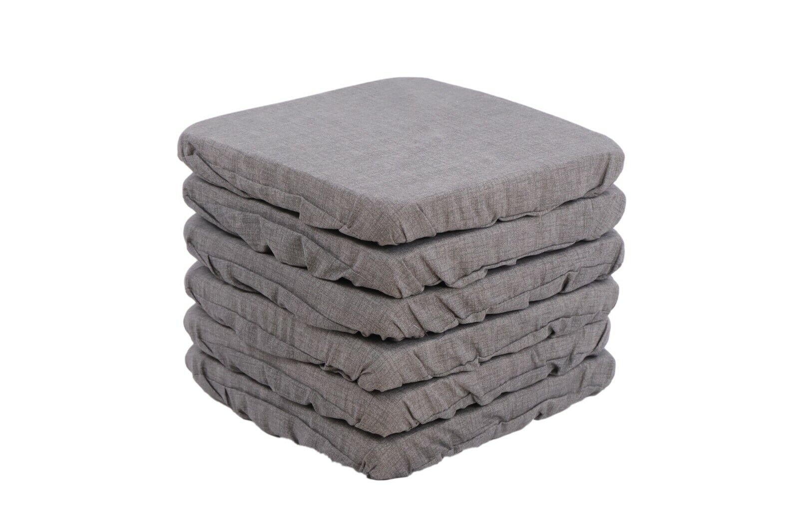 Passion Cuscini Sedia Grigio Chiaro 6 Pz Vesto Molla Tinta Unita Con Elastico