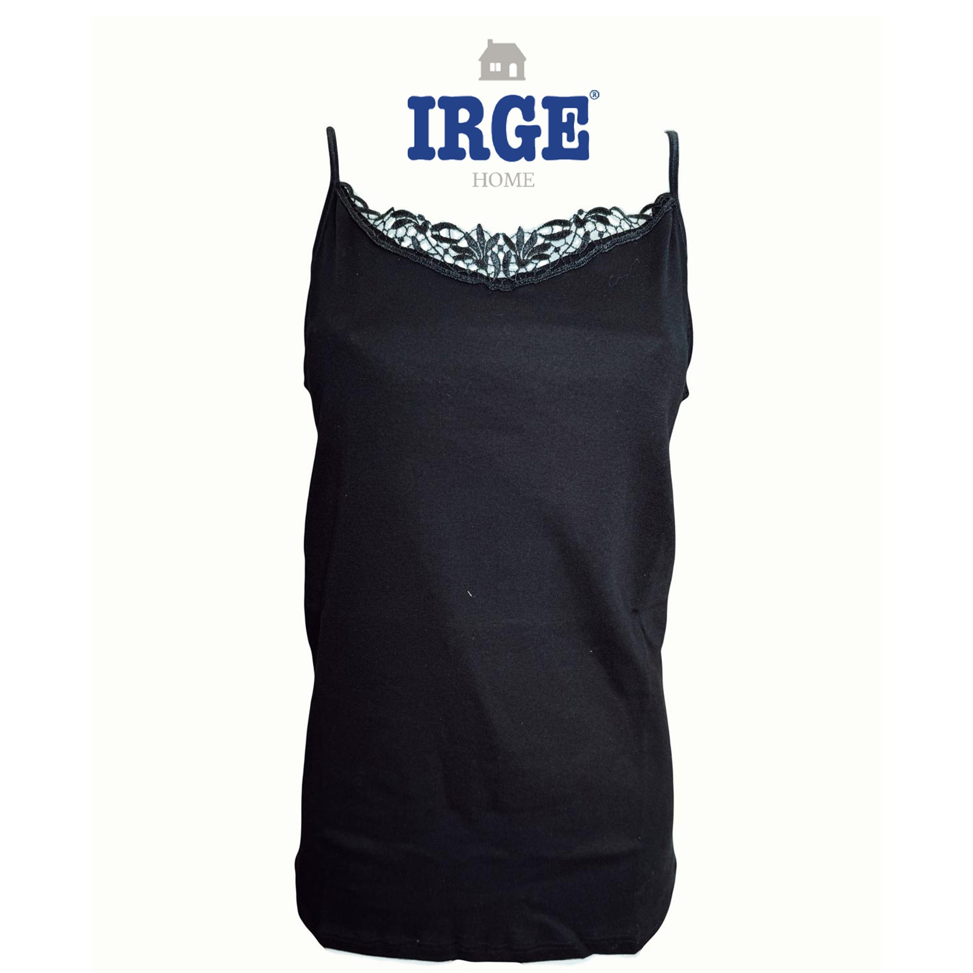 IRGE Canotta spalla stretta da donna Macramè 3 pezzi art.7003
