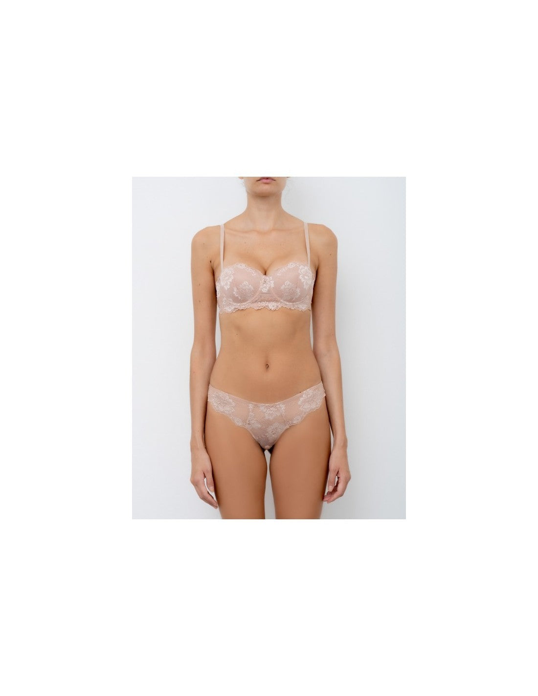 LORMAR Reggiseno A Balconcino In Pizzo Deluxe Fascia Coppa B