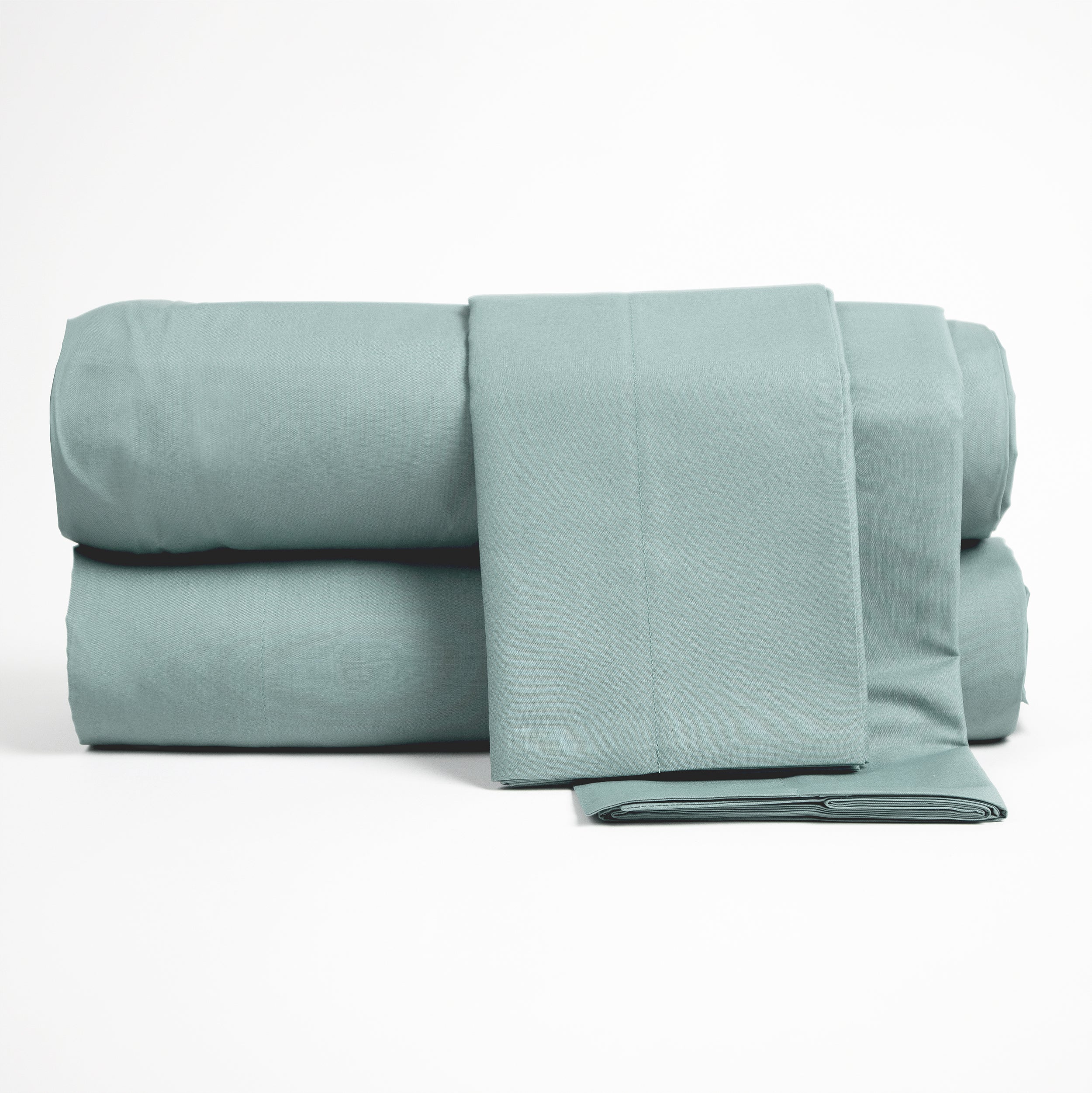 Lancetti Completo Letto Matrimoniale in Cotone Percalle Con Federa a 3 Volant
