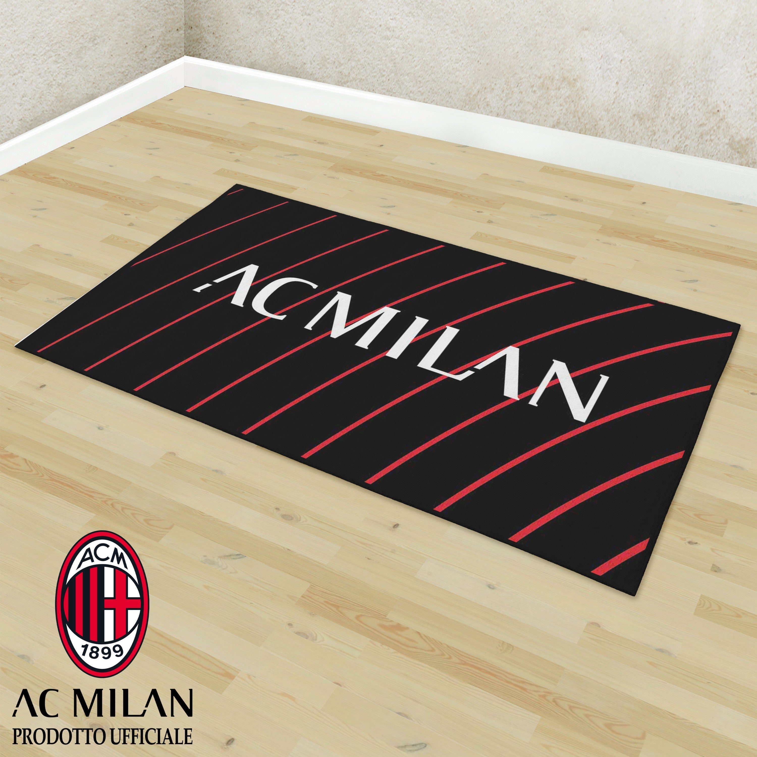 AC MILAN tappeto antiscivolo Milan Ufficiale 70x110