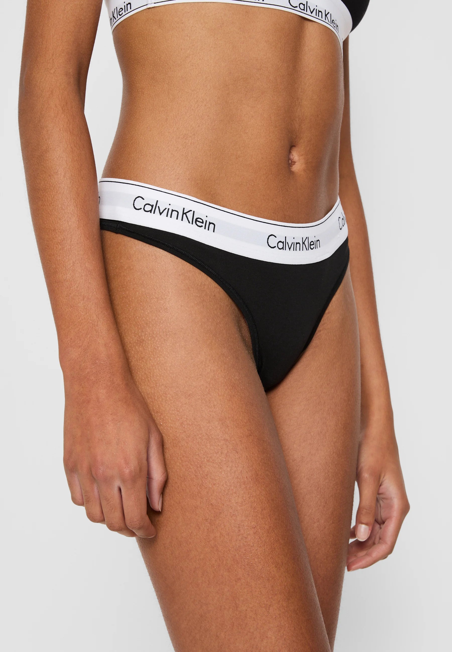 Perizoma - Icon Cotton Modal Thong Cod. 0000F3786E001 Nero