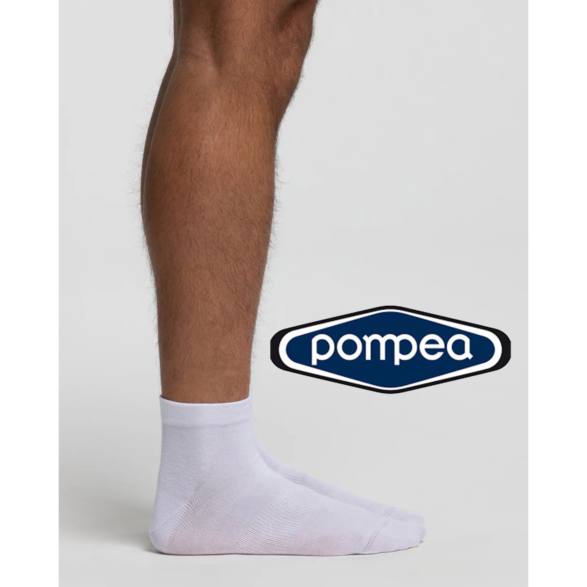 Pompea Calzino con Polsino 3 paia in cotone unisex
