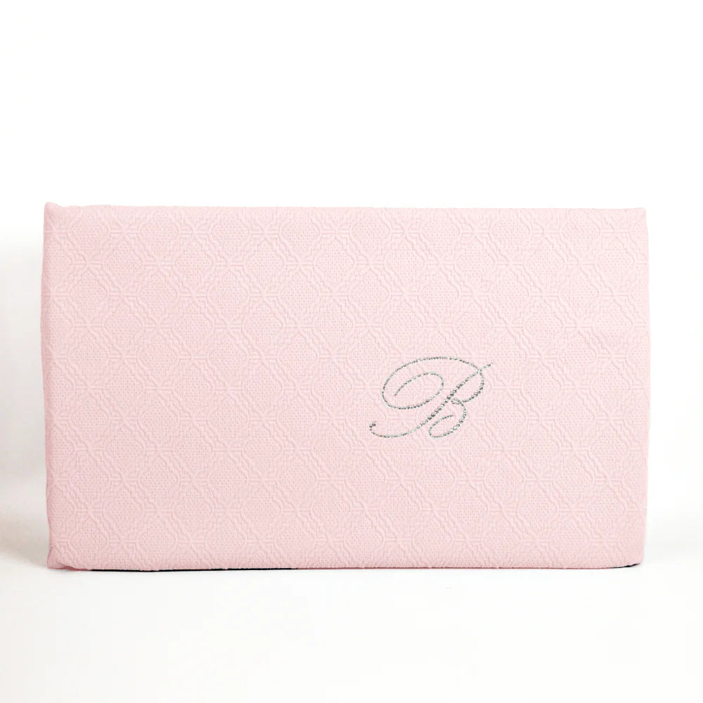 BLUMARINE - Copriletto Bianco Delfina liscio in piquè logo in cristalli  MATRIMONIALE