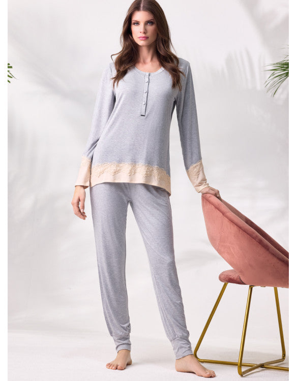 LORMAR Pigiama serafino - Serie DELUXE