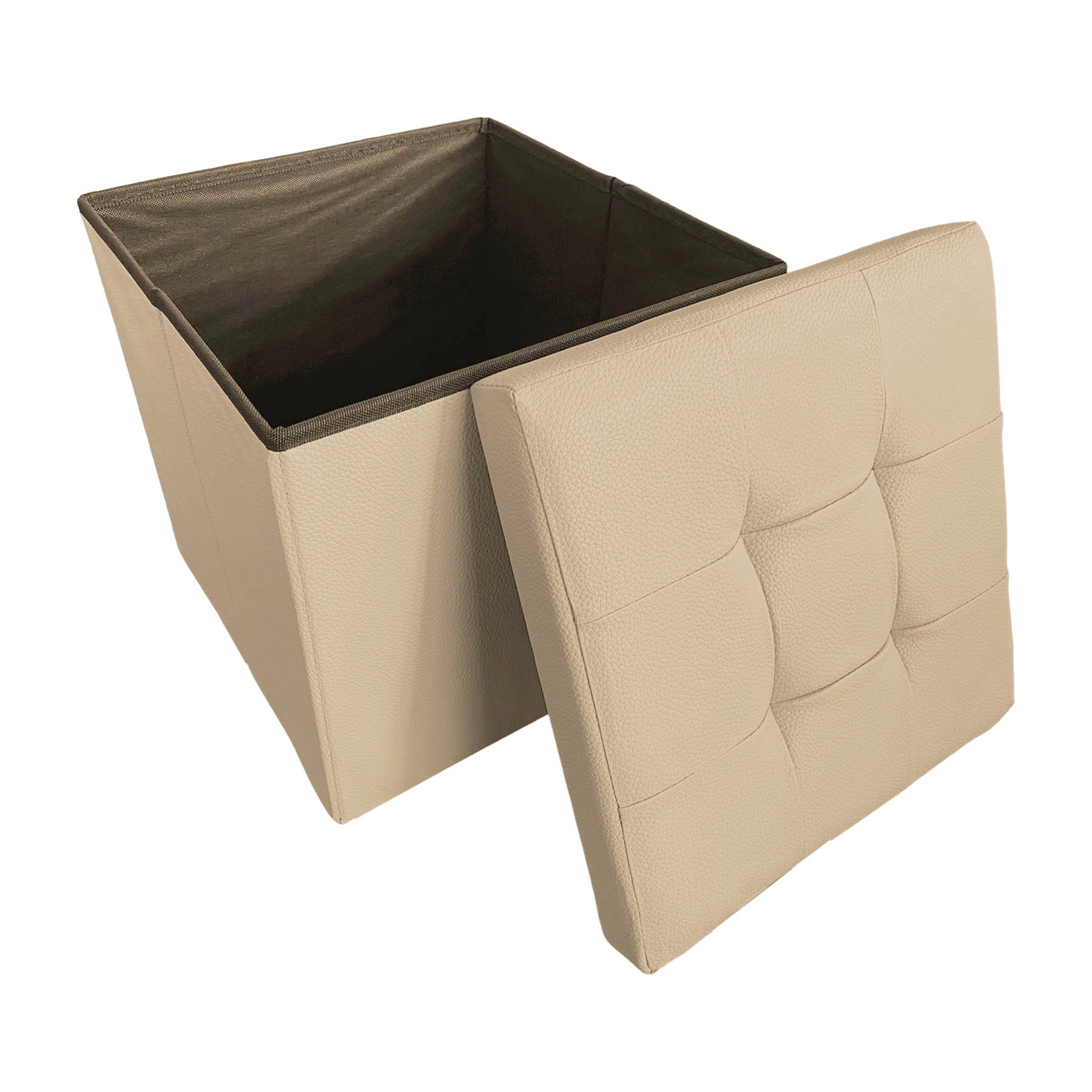 PASSION Puof Contenitore Delux Beige
