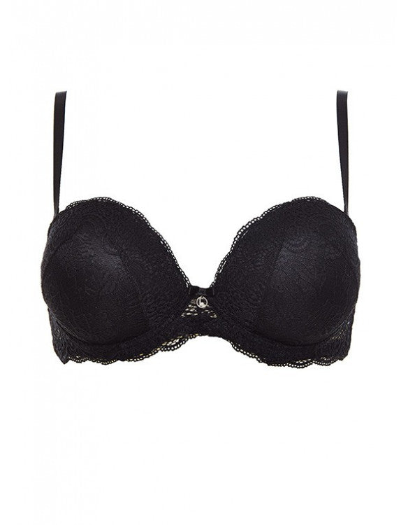LORMAR Reggiseno Fascia effetto Super Push Up +2 taglie - Extra Pizzo