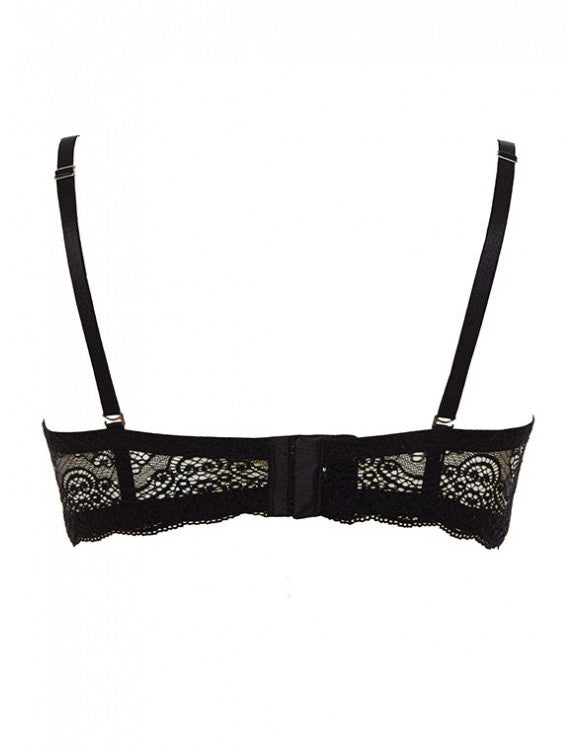 LORMAR Reggiseno Fascia effetto Super Push Up +2 taglie - Extra Pizzo