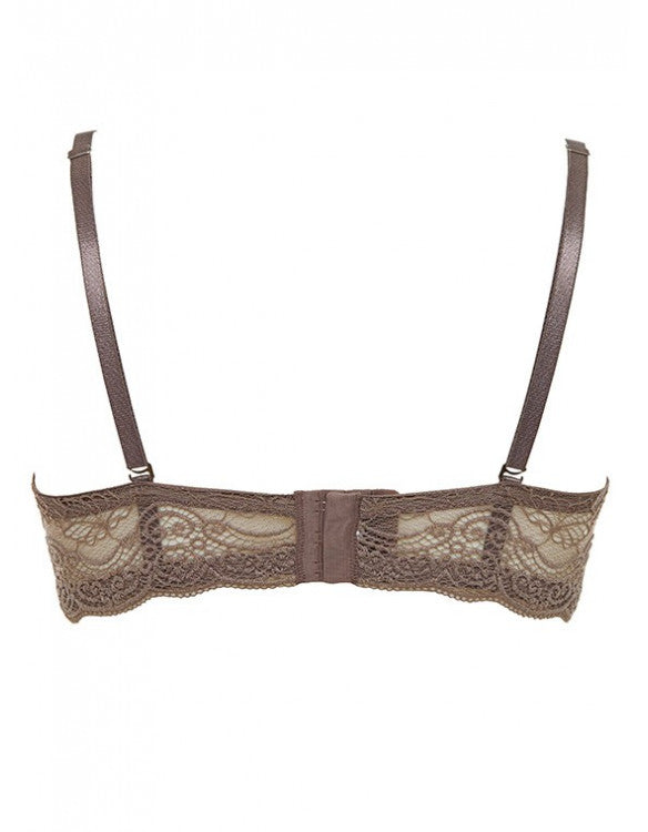 LORMAR Reggiseno Fascia effetto Super Push Up +2 taglie - Extra Pizzo