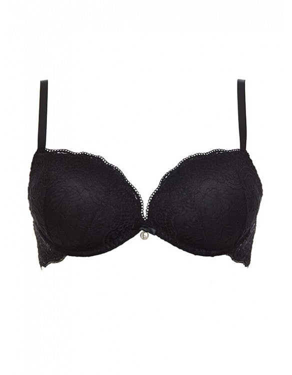 LORMAR Reggiseno Super Push Up +2 taglie - Double Pizzo