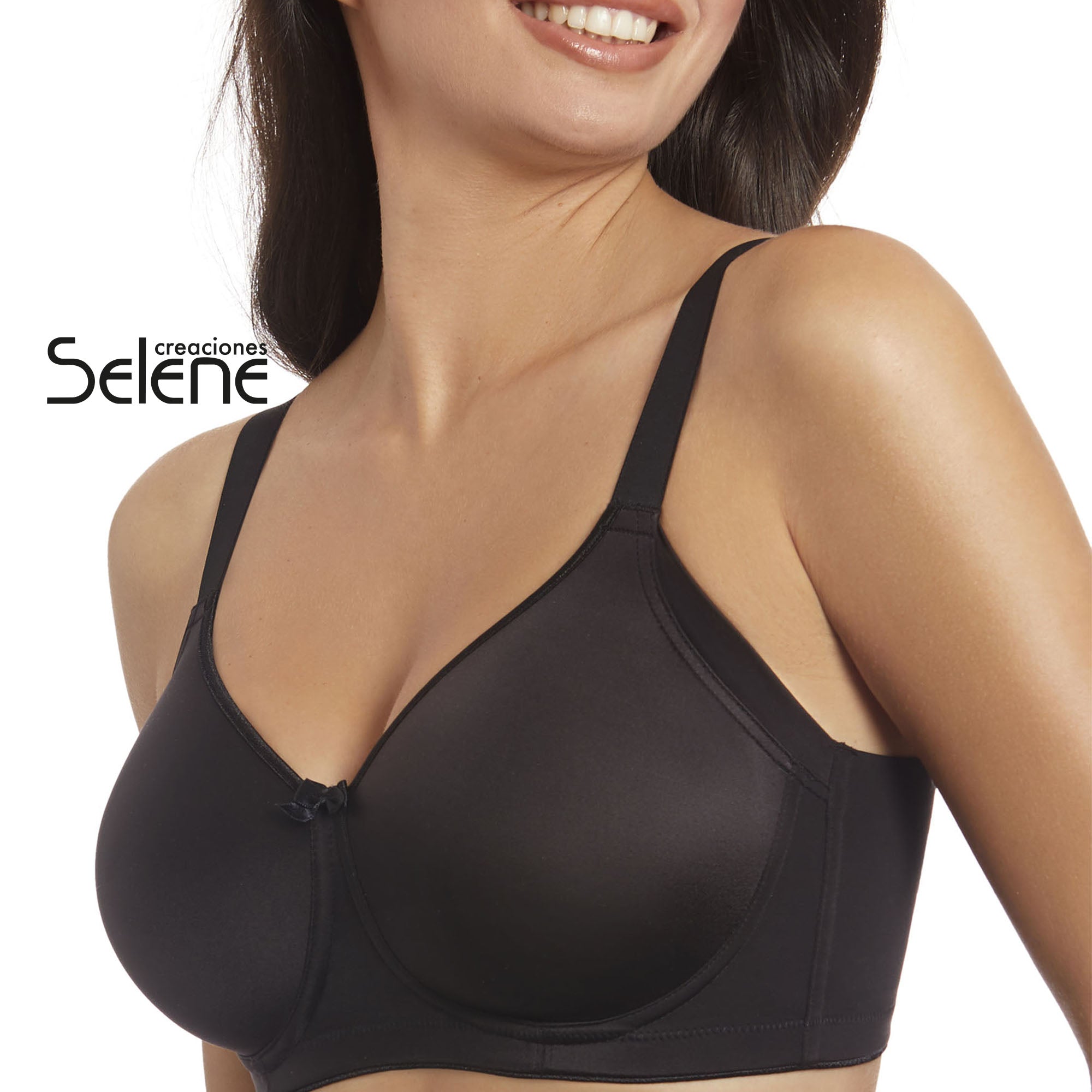 SELENE Marla Reggiseno Donna Senza Ferretto Fascia Alta Effetto Seta