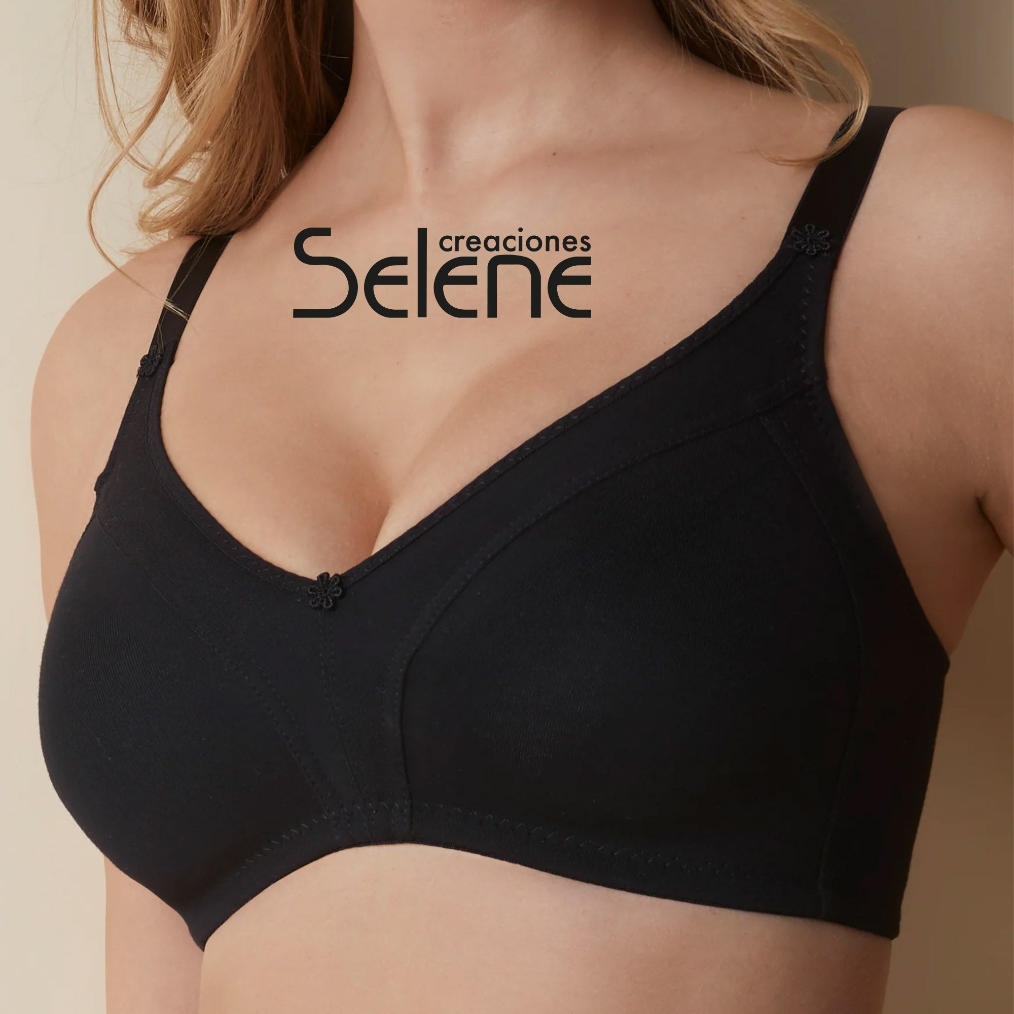 Selene-Blanca Reggiseno traspirante senza ferretto e senza imbottitura Selene