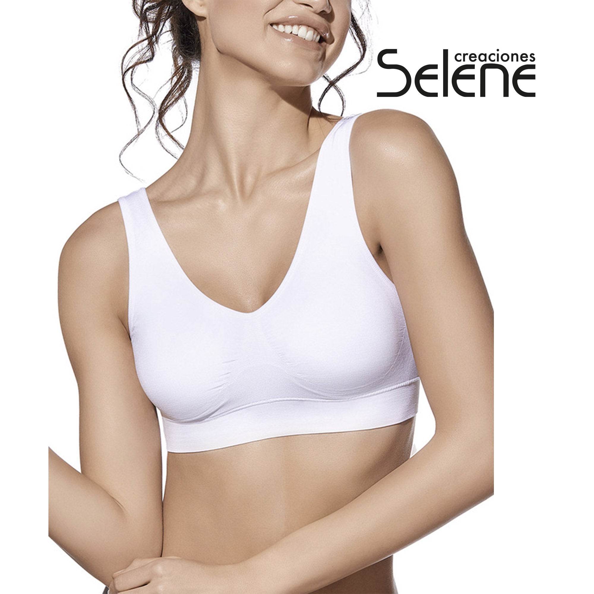 Selene Louise Reggiseno Senza Cuciture,Senza Ferretto, Coppa Estraibile,Sportivo