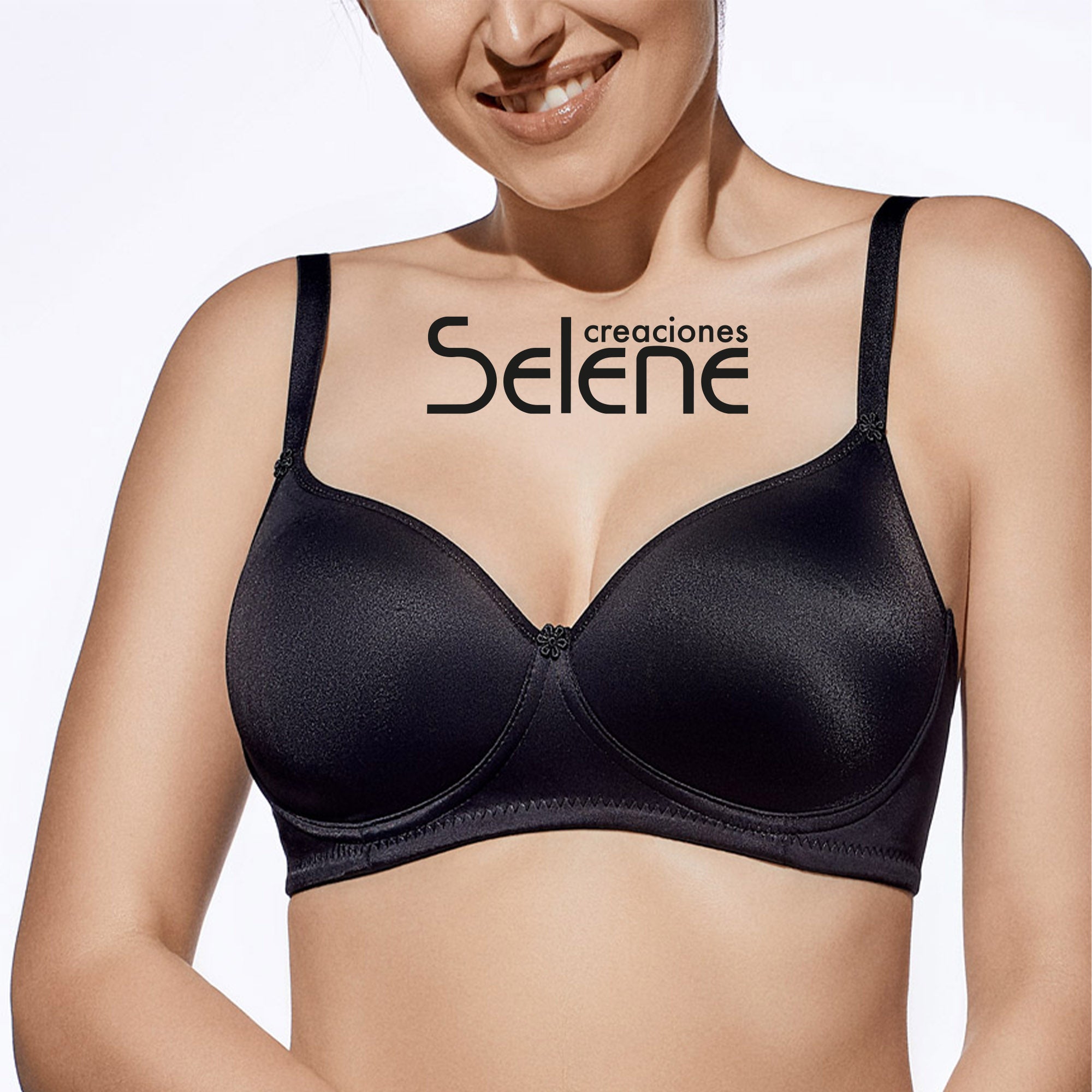 Selene CAMILA Reggiseno senza ferretto con coppe imbottite in microfibra