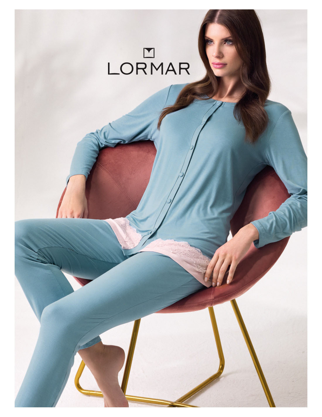 LORMAR Pigiama serafino - Serie DELUXE
