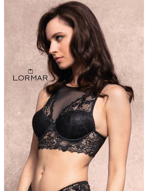 LORMAR Reggiseno in pizzo Top bra - Star YOURBODY Nero