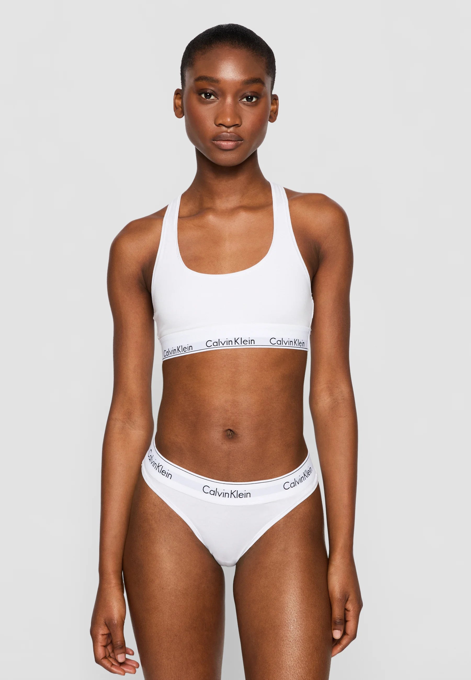 Perizoma - Icon Cotton Modal Thong Cod. 0000F3786E100 Bianco
