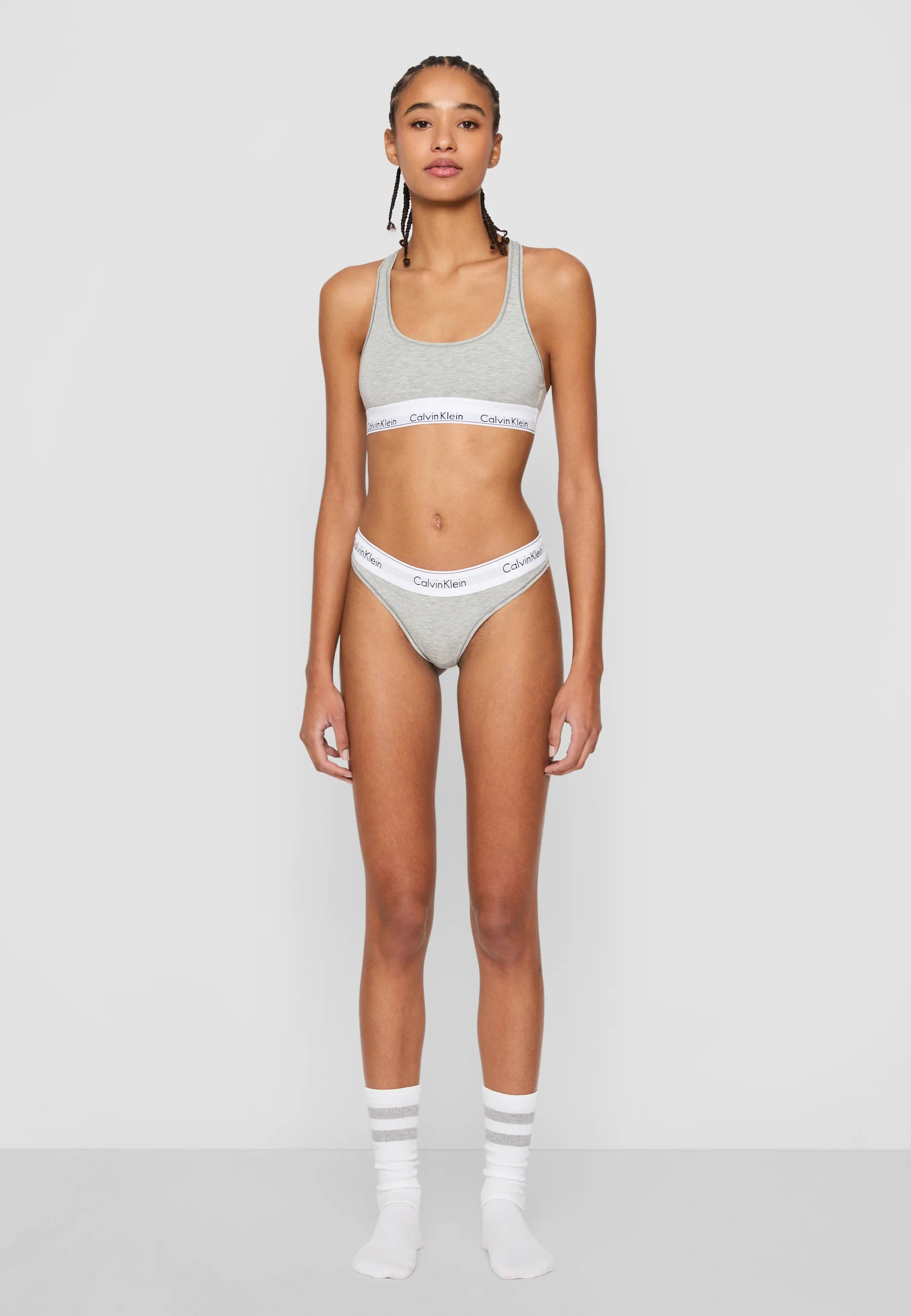 Perizoma - Icon Cotton Modal Thong Cod. 0000F3786E020 Grigio
