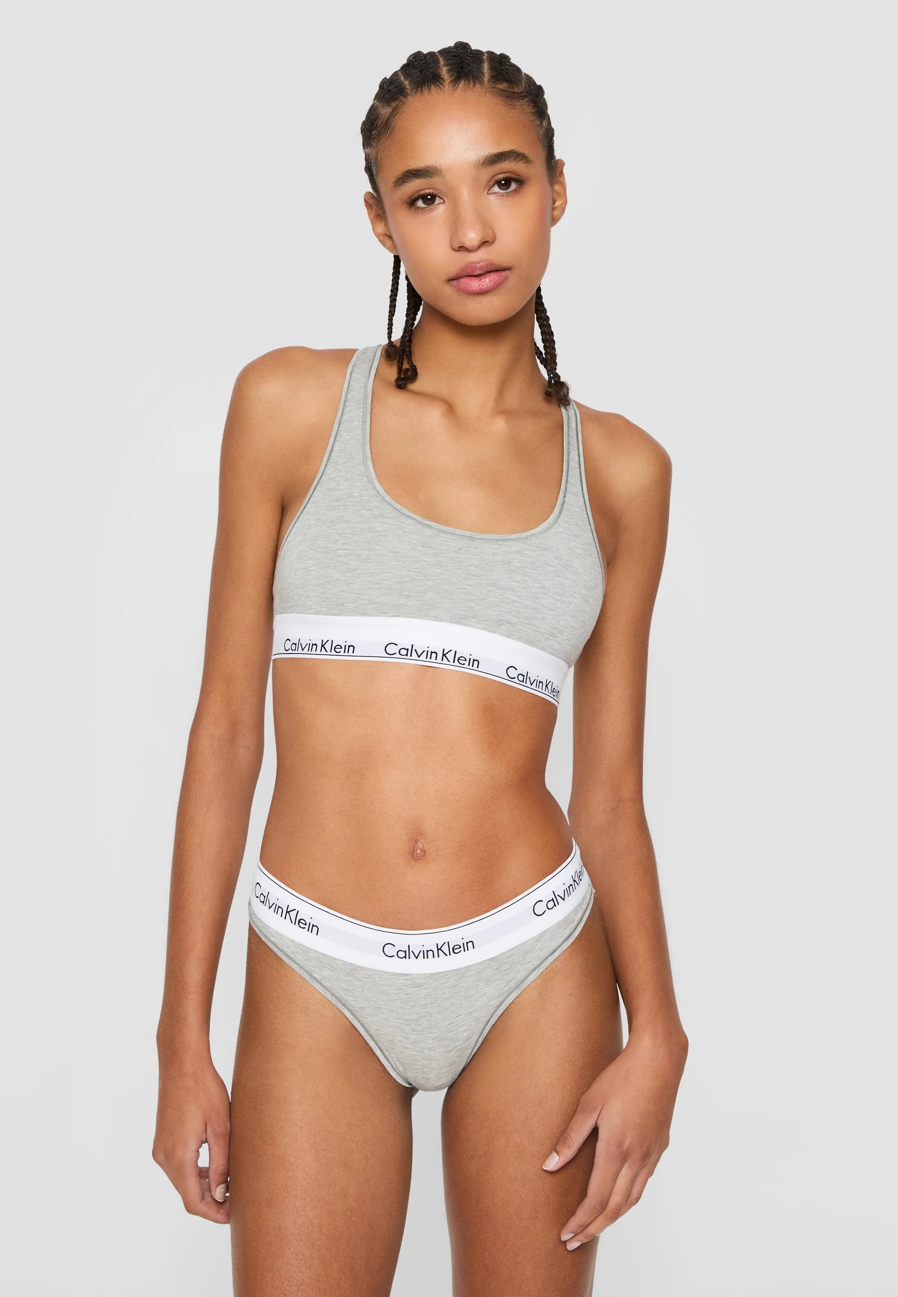 Perizoma - Icon Cotton Modal Thong Cod. 0000F3786E020 Grigio