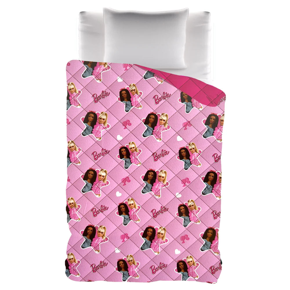 Disney Trapuntino coperta Copriletto trapuntato Barbie