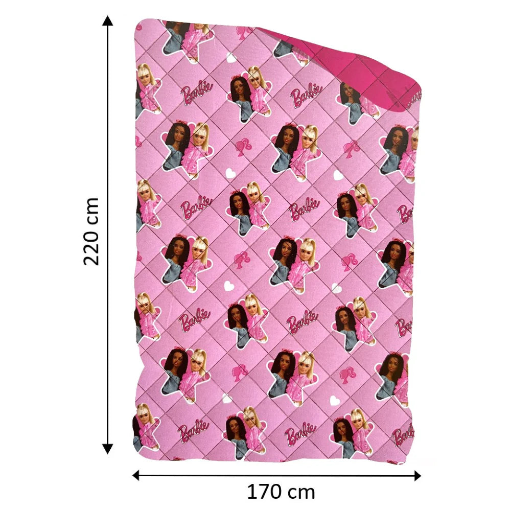 Disney Trapuntino coperta Copriletto trapuntato Barbie