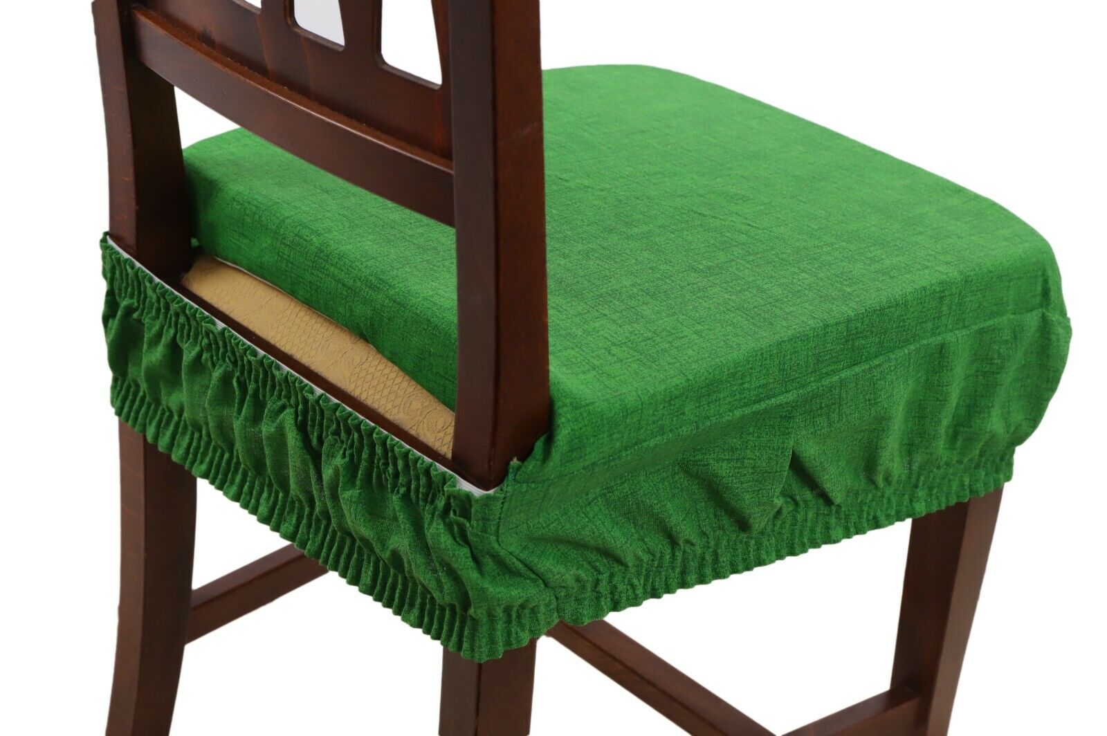 Passion Cuscini Sedia Verde 6 Pz Vesto Molla Tinta Unita Con Elastico